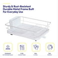 thumbnail image 4 of 3-Piece Multi-Functional Dish Drying Rack with Drain Board & Utensil Holder, White, 4 of 6