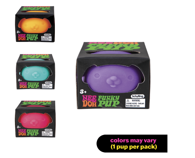 Nee Doh Funky Pup, 1 random color
