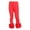 a-Watermelon Red5915, variant on VNKIDY Girls Pants Kids Ruffled Hem Stretch Leggings Solid Color High Elastic Waisted Trousers For Cute Casual Daily Party Wear Adorable Pants