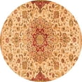 thumbnail image 1 of Ahgly Company Indoor Round Persian Orange Traditional Area Rugs, 8' Round, 1 of 1