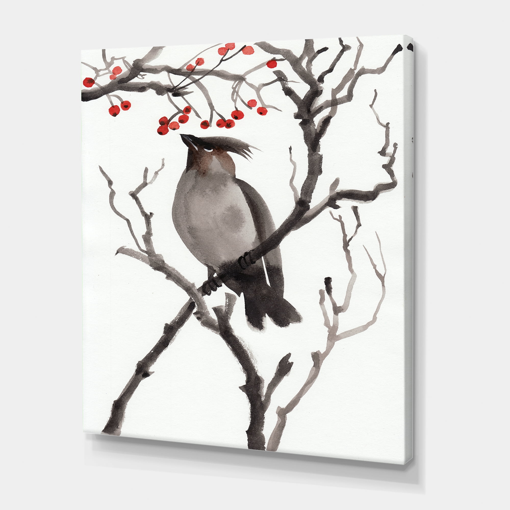 Ancient Australian Bird Illustrations III 16 in x 32 in Painting Canvas Art Print, by Designart