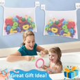 thumbnail image 5 of 2 X Red Para Juguetes De Baño - Canasta Para Juguetes De Bañera Para Niños Bolsa De Malla Para Juguetes De Baño Organizador De Almacenamiento De Juguetes Para Bañera De Bebé Cubo De Baño Grande - Cont, 5 of 5