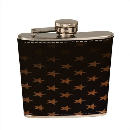 

KuzmarK 6 oz. Leather Pocket Hip Liquor Flask - American Flag Stars