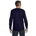 thumbnail image 2 of Jerzees Mens DRI-POWER Active Long Sleeve Crew T-Shirt, L, J Navy, 2 of 3