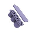 thumbnail image 1 of Kearding Molde de la bandeja de hielo del silicón del gel de silicona con la caja de congelación eficiente fácil de desmoldar la bandeja de Teteras lavanda violeta, 1 of 1