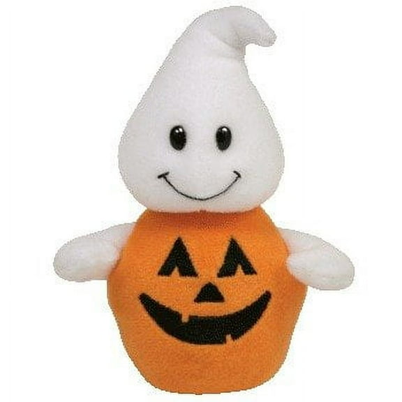 TY Halloweenie Beanie Baby - Ghostkin the Pumpkin Ghost (4 inch)