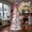 White_7ft, variant on Tcbosik Pop Up Christmas Tree with 100 Warm White LED Lights, 6fr Fully Decorated Artificial Xmas Tree with Ornaments for Home Office Party Decor, White
