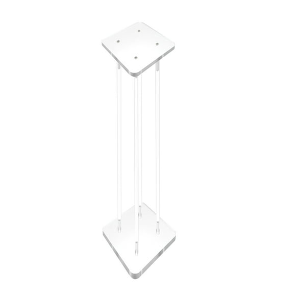 12 X 12 X 30" 3/4" Rods Clear Riser Acrylic Transparent Plexiglass Pedestal Table Display Podium Glorifier Riser Stand Centerpiece Flower Sculputure Merchandise Lamp Book Stand