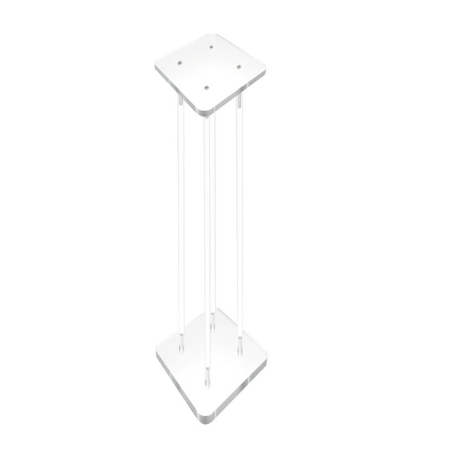 9 X 9 X 30" 1/2" Rods Clear Riser Acrylic Transparent Plexiglass Pedestal Table Display Podium Glorifier Riser Stand Centerpiece Flower Sculputure Merchandise Lamp Book Stand 2X10136-9X9"+4X10133-30"