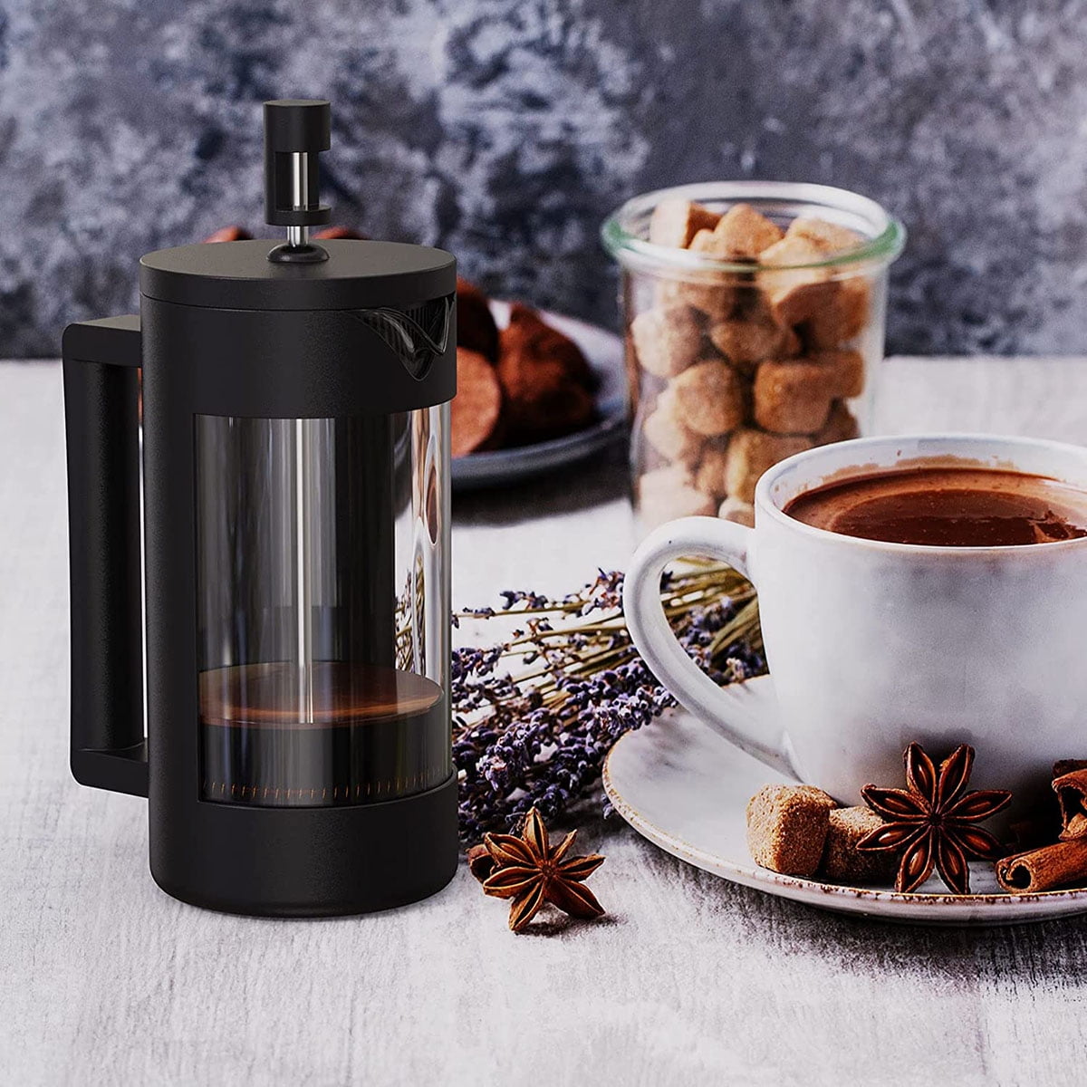 Lowestbest Mini French Squeeze Coffee Machine 12oz, Small Camping French Squeeze Glass 350 Ml Lowestbest Mini French Squeeze Coffee Machine 12oz, Small Camping French Squeeze Glass 350 Ml
