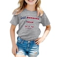 thumbnail image 4 of HABDGIKS T-Shirts d'Été pour Filles Enfants la R.I.P Lettre Col Rond Décontracté Imprimé Doux Manches Courtes, 4 of 4
