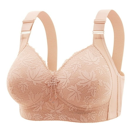 Baodmurt Bras for Women Lounge & Sleep Adaptive Lingerie  Underwear  Hot Pink 38B