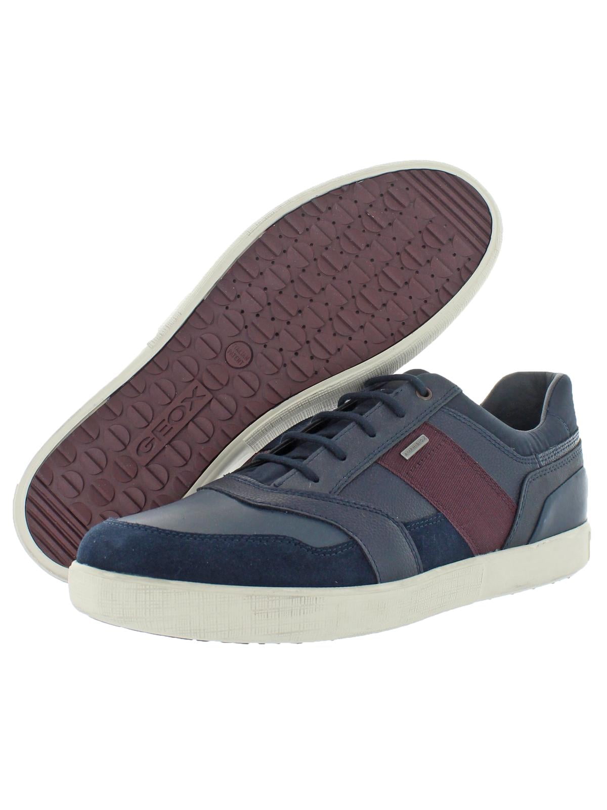 Geox Mens Leather Sneakers -