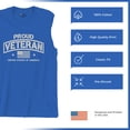 thumbnail image 6 of Proud Veteran Muscle Shirt Veteran's Day Military Honor US Flag Army Air Force RED Friday American Patriot Men's, 6 of 7