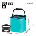 thumbnail image 2 of Portable Foldable Fishing Bucket Live Bait Fishing Bag EVA Fish Bucket Fish Protection Water Box ,Versatile Storage, 2 of 8