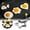 D, variant on Stainless Steel Round‑Shaped Egg Ring, with Non‑Slip Handle, Perfect for Fried Egg, Pancake & Breakfast Making