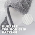 thumbnail image 3 of Extra Thick Plush Bathroom Rugs Non Slip Absorbent Soft Microfiber Bath Mat Machine Washable Fluffy Shaggy Rug 20x32 Grey and White, 3 of 6
