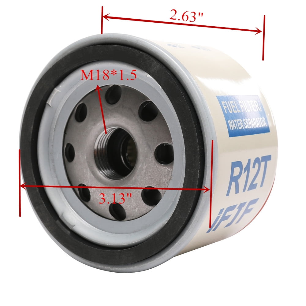 Buy iFJF Marine Fuel Water Separator Kit R12T Fuel Filter/Water