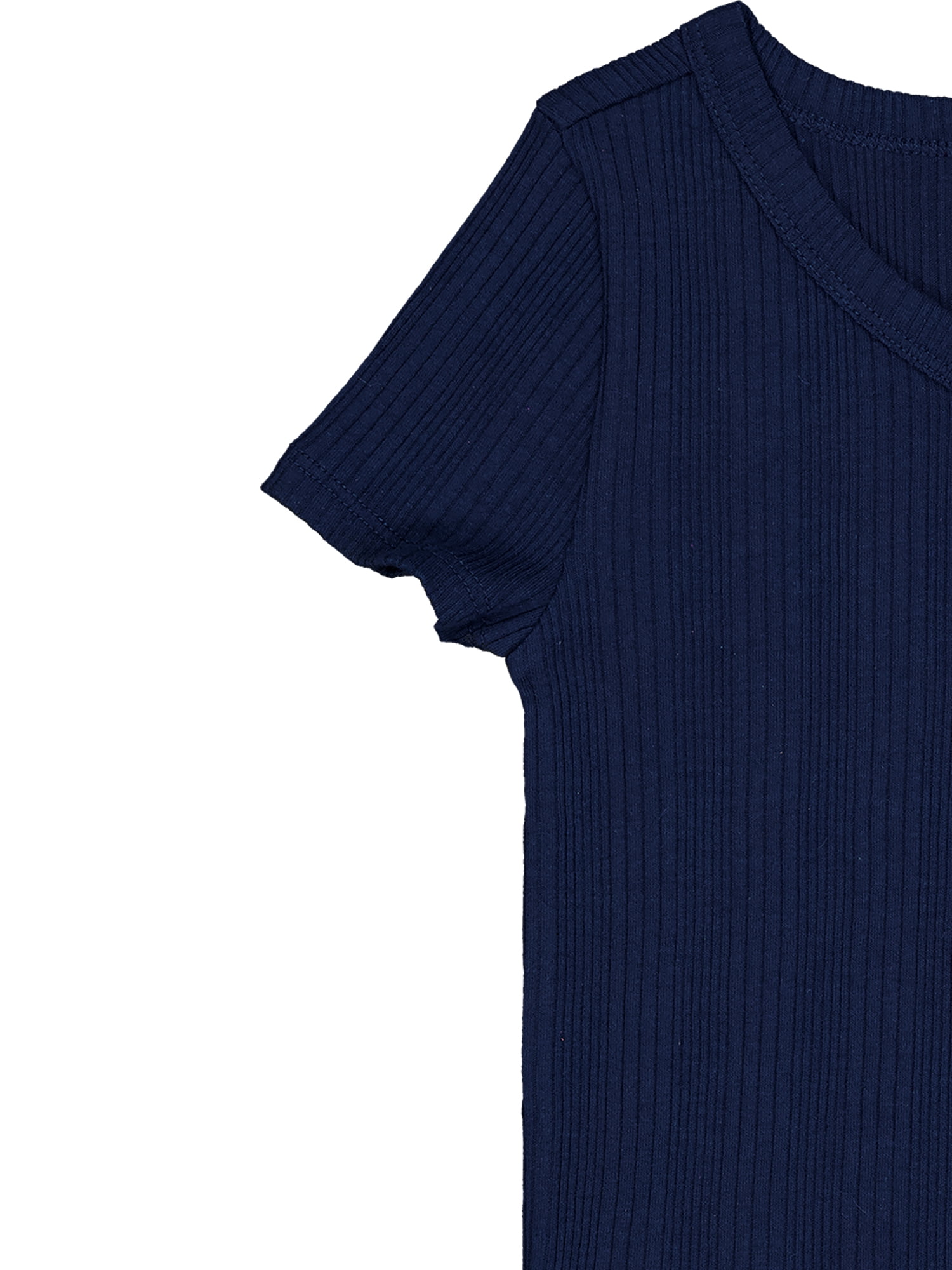 Wonder Nation Girls Short Sleeve Henley Knit Top, Sizes 4-18 & Plus