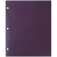 thumbnail image 4 of JAM Paper Glossy 3 Hole Punch Folders, Purple, 100/Pack, 4 of 5