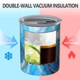 thumbnail image 2 of 12oz Coffee Tumblers Blue Marble Gold Swirl Pattern Stainless Steel Vacuum Insulated Travel Tumbler Coffee Cups Mug with Lid and Straw with Cleaning Brush for Cold & Hot Drinks, 2 of 5