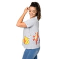 thumbnail image 3 of Winnie The Pooh Cropped T-Shirt Piglet Eeyore Tigger Women's Plus Size Gray, 3 of 7