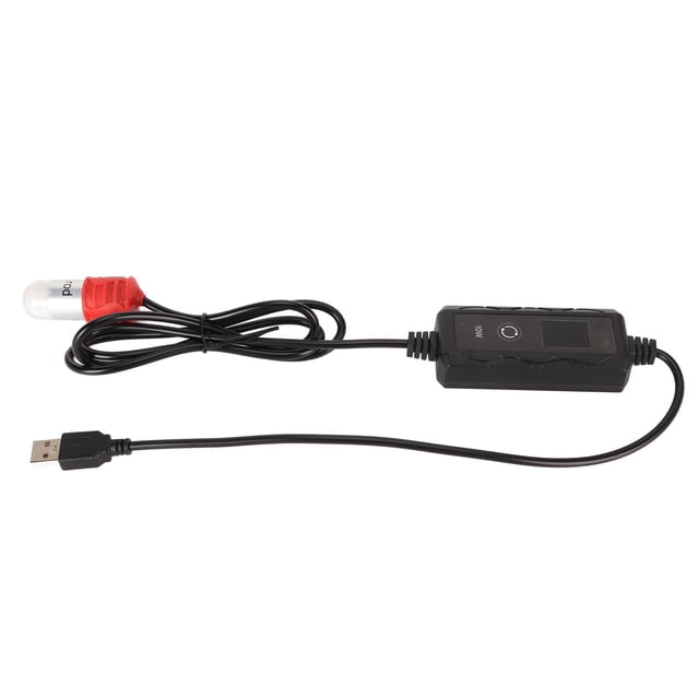 Mini Calentador De Acuario, 10W 100-240V Sumergible, Varilla De Calentamiento De Acuario Alimentada Por USB, Protección Contra Sobrecalentamiento Para Pecera De Agua Salada
