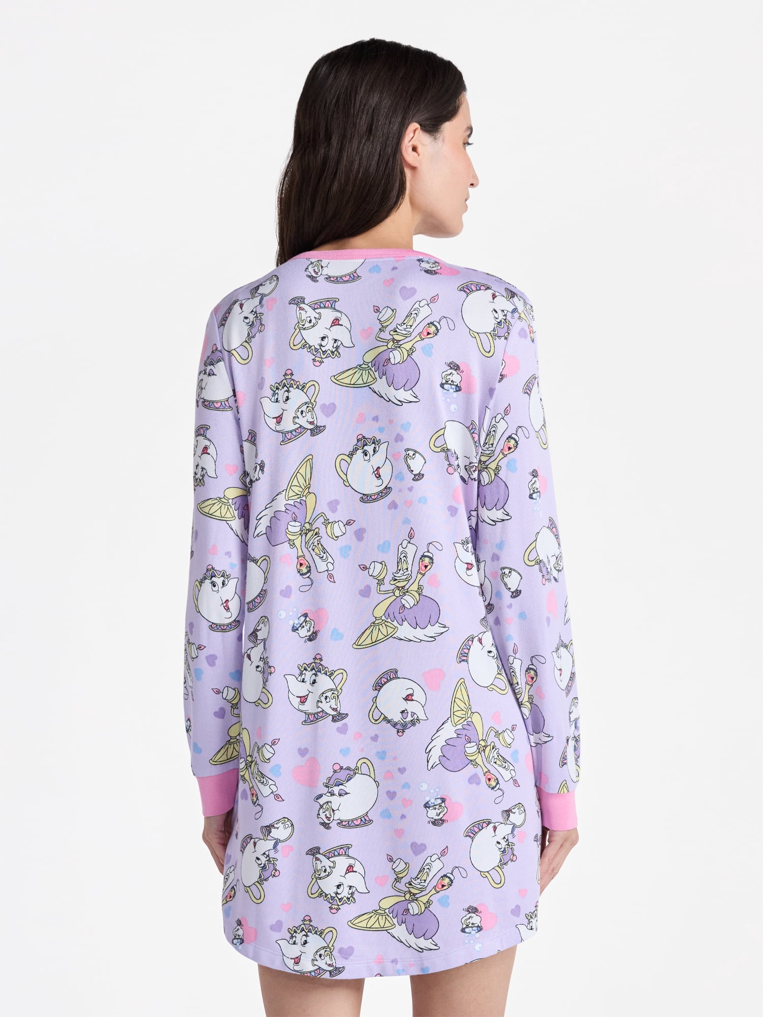 Disney Beauty and the Beast Women's Valentine's Day Sleepshirt, Sizes XS-3X