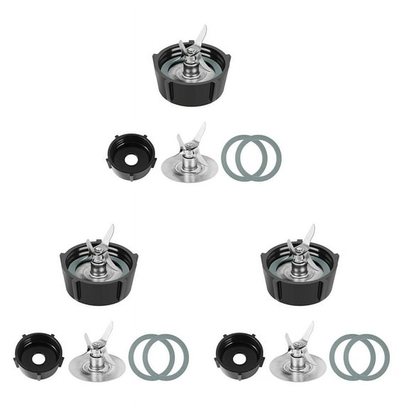3X for Osterizer Blender Blades with Blender Jar Bottom & 4 Point Blade 4961 & 6x O Ring Rubber Seal Gasket