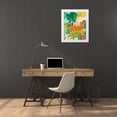 thumbnail image 3 of Vess, June Erica 20x24 White Modern Wood Framed Museum Art Print Titled - Graphic Jungle IV, 3 of 4