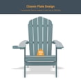 thumbnail image 6 of ACEGOSES 2Pcs Outdoor Folding Adirondack Chair Patio Plastic Fire Pit Chair for Outside, Deck and and Balcony,Lake Blue, 6 of 8