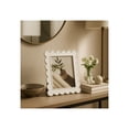 thumbnail image 2 of Decorative Scallop Edge Picture Frame for Home Decor - Photo Frame for Tabletop Accent, Mantel, or Living Room Display - Bedroom Nightstand Styling or Office Desk Decoration - 9", White, 2 of 10