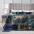 thumbnail image 4 of Wolf Throw Blanket Wolf Dream Catcher Blanket Ultra Plush Boho Wolves Fleece Blanket Gifts for Kids Adults Animal Super Soft Queen Size Fleece Blanket for Couch Bed Sofa 80"X60", 4 of 6