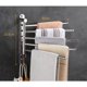 thumbnail image 1 of Toallero De Baño Con 5 Barras Toalleros Giratorios De 180 ° Sus304 Acero Inoxidable 32cm Toallero Montado En La Pared Para Baño Fregadero De Cocina - Plateado, 1 of 2