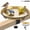 Gold, variant on Xdziklosj Deck Bird Bath, Plastic Bowl with Adjustable Clamp,10.5" Rustproof Birdbath and Feeder for Railing Fence Outdoor Garden Decor