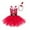 Red-B, variant on Tween Girl Christmas Outfit Sleeveless Christmas Dress Girls with Headband Sets Red Tutu Dress 10-12 Years Girls Dresses