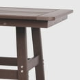 thumbnail image 7 of WestinTrends Outdoor 37" Counter Height HDPE Patio Square Bar Table, Dark Brown, 7 of 7