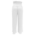 thumbnail image 6 of Womens Plus Size Pants High Waisted Wide Leg Trousers Loose Spring Fall Comfortable Stretchy Petite Casual Pants for Women White XL, 6 of 7