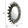thumbnail image 4 of Zuo A12216 Leaf Round Mirror, Black, 4 of 5