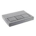 thumbnail image 6 of Ebern Designs Convertible Sectional Sofa with 3 Footrests, High Rebound Foam Bed, Space Saving Chenille Floor Sofa for Studio Apartments and Home Offices (Light Gray), 6 of 11