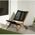 thumbnail image 1 of South Shore Agave Wood and Rope Lounge Chair, in Black and Natural, 1 of 13