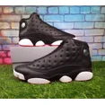 thumbnail image 2 of Ni - ke Ni - ke Air Jordan Retro 13 Shoes Playoffs Black Red 414571-062 Men's NEW Size:9.5, 2 of 5