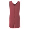 thumbnail image 5 of OSOLU Women Solid Color Casual Pocket V-Neck Sleeveless Hooded Vest Dress Leisure Sundress Wedding Guest Dresses For Women, 5 of 8