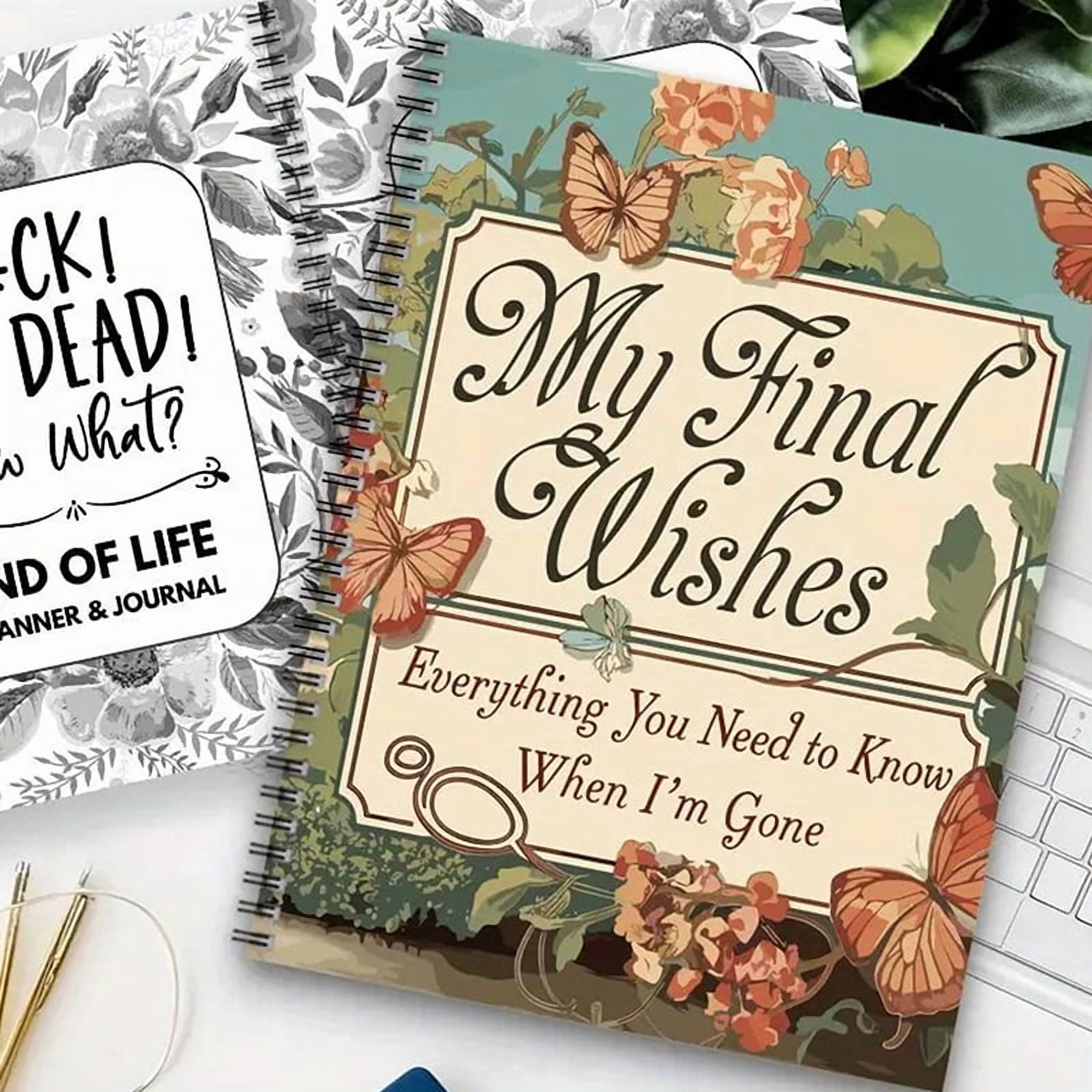 End Of Life Planning Notebook For Preparing Final Arrangements, Beneficiary Information, Funeral Planning, Last Wishes
