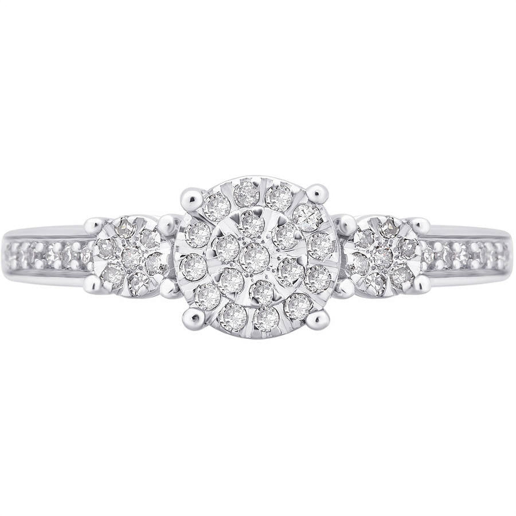 1/4 Carat T.W. Diamond Sterling Silver 3-Stone Promise Ring