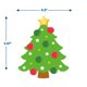thumbnail image 4 of Recortes de papel para árbol de Navidad, Eureka, 36 unidades, 14 cm, 4 of 4