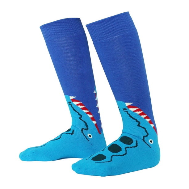 par de calcetines de esquí para niños, cálidos, para la nieve, para invierno, largos hasta la rodilla, para snowboard y patinaje, para niños y niñas.