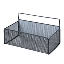 Dvruxg No Drilling Bathroom Shelf Wall Mounted, Wall-Mounted Iron Storage Basket, Bathroom Shelves Organizer for Kitchen, Bedroom, Closet, Laundry Room