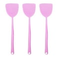 thumbnail image 1 of Clearance! Fly Swatters Plastic 17.5'' Long Handle Fly Swatter Strong Flexible Grid Plastic Fly Swatter for Indoor Outdoor Classroom 3 Colors Features: 3 pc Pest Control,Pink, 1 of 7