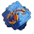 thumbnail image 2 of Carolines Treasures MW1345FC Crab Puddle O Two Foam Coaster Set of 4 3 1/2 x 3 1/2 multicolor, 2 of 4
